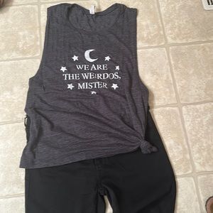Love “The Craft”? This tank is for you. Graphite muscle graphic tank.